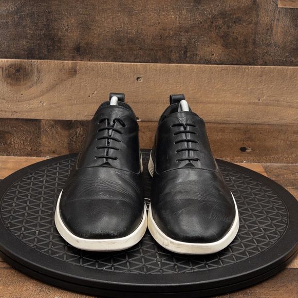 WOLFE & SHEPHERD LONGWING CROSSOVER HYBRID BLACK LEATHER MENS SHOES SIZE 10.5M main image 7